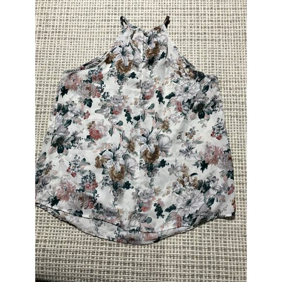 Akira Chicago Red Label Womens S Floral Sleeveless Flowy Tank Top - Picture 2 of 8